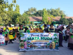 Meriah, MIN 1 Madiun Tutup MATAMUDA Tahun Pelajaran 2026/2027 dengan Pawai Ta’aruf Kreatif