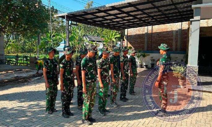 Apel, Pertanda Anggota Satgas TMMD 129 Bulu Lor Siap Garap Sasaran Fisik