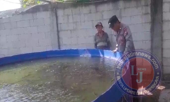 Tak Hanya Jaga Kamtibmas, Polisi di Rembang Dampingi Budidaya Lele