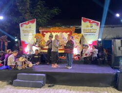 Gelar Wayang Cangkrukan, Polres Kediri Kota Edukasi Kamtibmas Lewat Seni Budaya