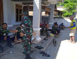 Secangkir Kopi Perekat TNI dan Masyarakat Desa Bulu Lor