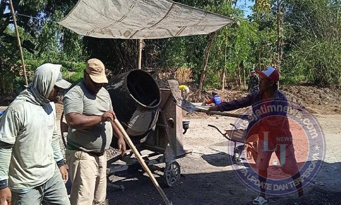 Bisingnya Mesin Molen Musik Penyemangat TNI dan Warga di TMMD 129 Bulu Lor