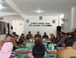 Jaga Netralitas, Tegas Danramil 0801/04 Tegalombo Kepada Aparat Dalam Rapat Evaluasi Tahapan Pilkades