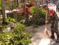 Babinsa Keprabon Sinergi Bersama Tim Saberling & Warga Wujudkan Kampung Bersih & Sehat