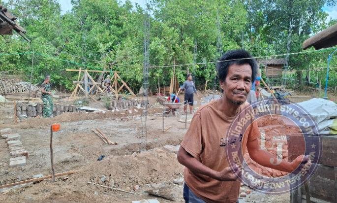 Bertahun Sakit Stroke, Rumah Djiman Dibangun TNI
