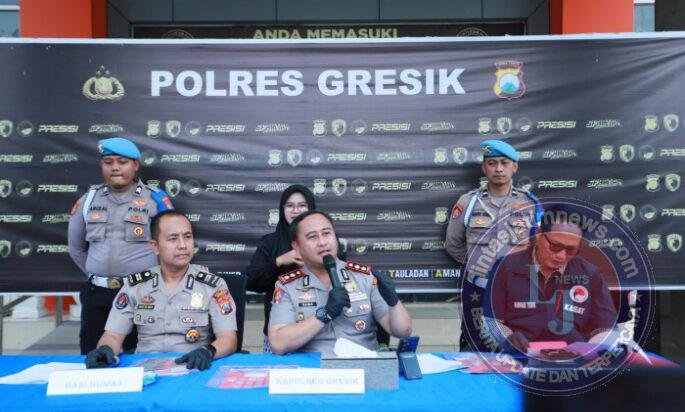 Polres Gresik Bongkar Peredaran Sabu Sistem Ranjau di wilayah selatan, Dua Kurir Dibekuk dengan Barang Bukti 38 Gram
