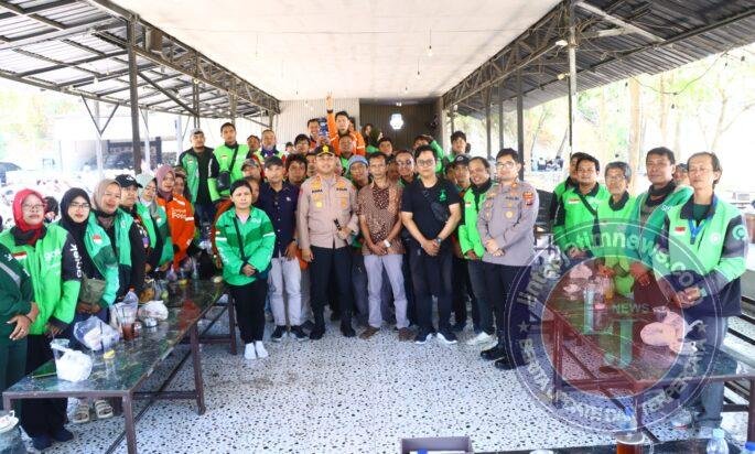 Kapolres Gresik Duduk Bersama Ratusan Driver Ojol, Perkuat Sinergi Kamtibmas Wujudkan Jogo Gresik