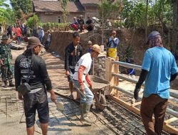 Pengecoran Jembatan, Kamituwo Bibis Kerahkan seluruh Komponen Termasuk PSHT & PSHW Rayon Bulu Lor