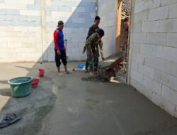 Tebalnya Lantai Rabat Beton Rumah Puguh, Jaminan Kualitas Pembangunan Sasaran Fisik TMMD Ke 129