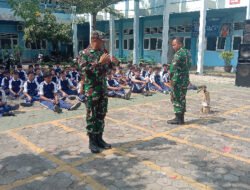 Tanamkan Cinta Tanah Air Sejak Dini, Koramil Kartoharjo Bekali Ratusan Pelajar SMK dengan Wasbang dan PBB