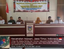 Emban Amanah Penuh Tanggung Jawab, Pesan Danramil 0801/03 Arjosari Dalam Pelantikan Kepala Desa Borang