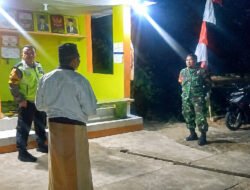 Jaga Keamanan dan Kenyamanan Warga, Babinsa Koramil Jatipurno Gelar Patroli Malam