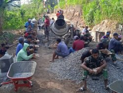 Kerja dan Istirahat Bersama, Simbol Kemanunggalan TNI dan Rakyat di TMMD 129 Bulu Lor