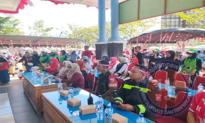 Koramil 0801/02 Kebonagung Amankan Kegiatan Pertunjukan Seni Memperingati Hari Anak Nasional Ke 42