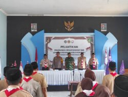 Dukungan TNI Dalam Pelantikan Pengurus Kwartir Gerakan Pramuka Arjosari Masa Bakti 2026-2029