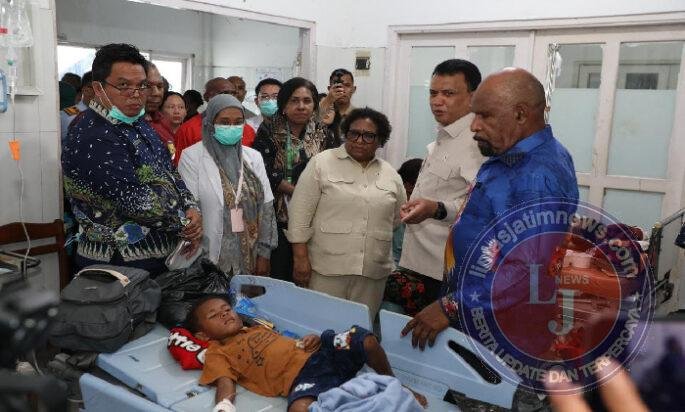 Ribka Haluk Turun Langsung Tinjau Penanganan Dugaan Keracunan MBG di Kabupaten Jayapura