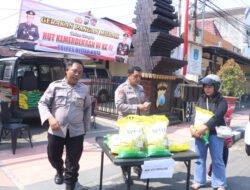 Polres Blitar Kota Gelar Gerakan Pangan Murah Sambut HUT Kemerdekaan RI ke-81