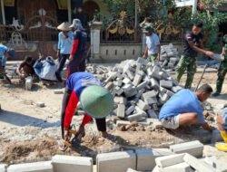 Kerasnya Bahu Jalan Tak Mampu Ditembus, Satgas TMMD KE-129 Kerahkan Mesin-mesin Bor ukuran Besar
