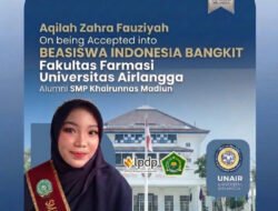 Aqilah Zahra Fauziyah Raih Beasiswa Indonesia Bangkit, Lanjutkan Studi Farmasi di UNAIR