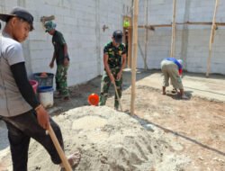 Rehab RTLH Ibu Parmi capai 70%, Satgas TMMD dan Warga Gupit kebut Pembangunan