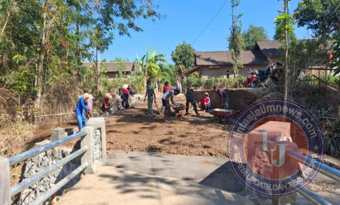 Pembangunan Jembatan Bibis Sasaran Fisisk TMMD ke 129 Memasuki tahap Akhir, Pekerjaan Fokus pada Sektor Pendukung Jembatan