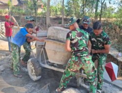 Mesin Molen Pembangunan Jembatan TMMD ke 129 Kodim 0802/Ponorogo Memasuki tahap Ahmir