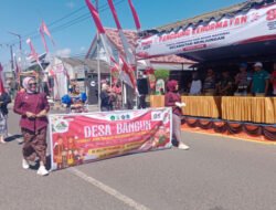 TNI-Polri Kawal Pawai Seni PAUD Sambut HUT Ke-81 RI di Munjungan