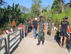 Tinjau Lokasi, Dansatgas TMMD 129 Bulu Lor Yakinkan Semua Proyek Selesai Tepat Waktu