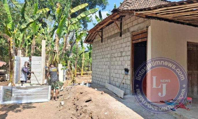 Rehab  RTLH Miseni Rampung, Satgas TMMD Lanjutkan Pembangunan Kamar Mandi dan WC