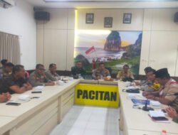 Kasdim 0801/Pacitan Hadiri Rakor Penyambutan Juara I Lomba 3 Pilar Kamtibmas Tingkat Nasional