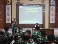 Bekal Sehat untuk Prajurit, Kodim Madiun Gandeng Denkesyah Gelar Penyuluhan Kesehatan