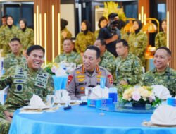 Kapolri Hadiri Silaturahmi Strategis Pimpinan Lembaga Negara di Mabes TNI AL