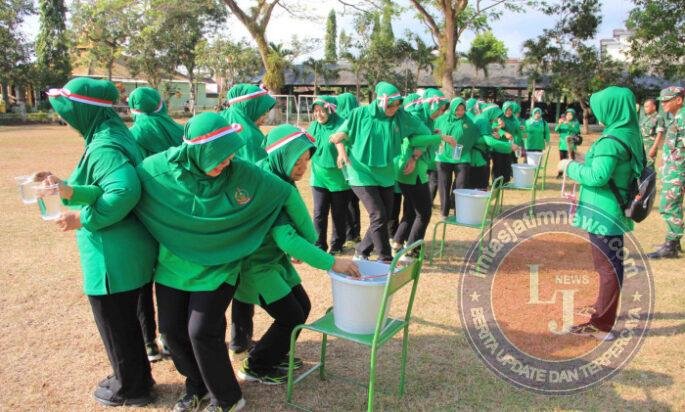 Persit Kodim 0806/Trenggalek Semarakkan HUT RI ke-81 dengan Lomba Seru