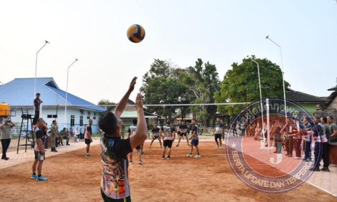 Meriahkan HUT ke 81 Kemerdekaan RI, Kodim Ponorogo Gelar Turnamen Bola Voli Antar Koramil