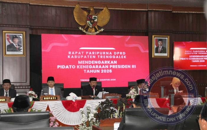 Dandim Trenggalek Hadiri Rapat Paripurna Pidato Kenegaraan Presiden