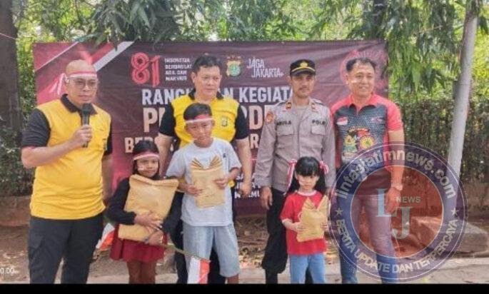 JJOS PMJ Merdeka Bersama Masyarakat, Polres Pelabuhan Tanjung Priok Gelar Lomba Permainan Tradisional di Muara Angke