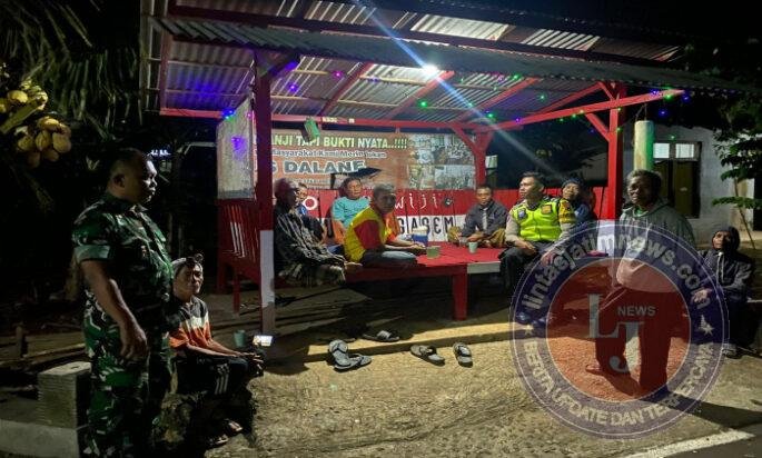 Babinsa Koramil Paranggupito Laksanakan Patroli Malam untuk Jaga Kondusivitas Wilayah