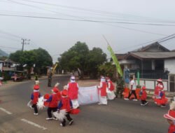 Semarak Kemerdekaan RI Ke 81, Koramil 0801/07 Ngadirojo Lakukan Pengamanan Festival Marching Band