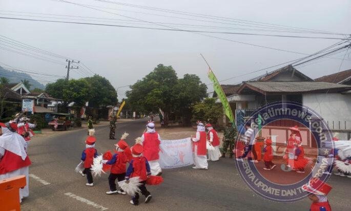 Semarak Kemerdekaan RI Ke 81, Koramil 0801/07 Ngadirojo Lakukan Pengamanan Festival Marching Band