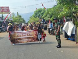 TNI-Polri Kawal Pawai PAUD-TK, Semarakkan HUT ke-81 RI di Panggul