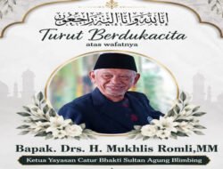Tokoh Pendidikan dan Aktivis Umat, Drs. H. Mukhlis Romli, MM Berpulang ke Rahmatullah