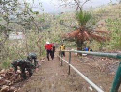 Sinergi TNI, Polri dan Masyarakat Ponorogo Dalam Kerja Bakti Pembersihan Lingkungan