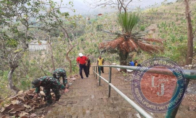 Sinergi TNI, Polri dan Masyarakat Ponorogo Dalam Kerja Bakti Pembersihan Lingkungan