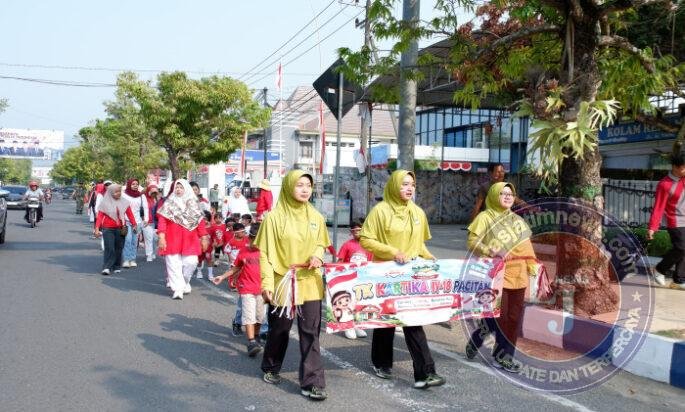 Jalan Sehat TK Kartika IV-18 Pacitan Semarakan HUT RI Ke 81 Tahun 2026