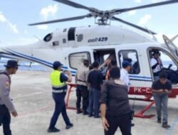 Polri Evakuasi Dua Warga Palue Lewat Jalur Udara, Lansia Korban Reruntuhan dan Ibu Hamil