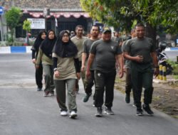 Olahraga Bersama Sarana Sehat Anggota Kodim Ponorogo