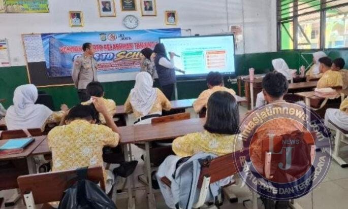 Polres Pelabuhan Tanjung Priok Edukasi Pelajar SMPN 261 Muara Angke tentang Kekerasan dan Bijak Bermedia Digital
