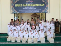 Polres Gresik Peringati Maulid Nabi 1448 H, Santuni Anak Yatim dan Perkuat Nilai Keteladanan