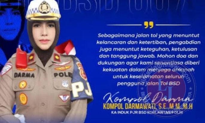 Kompol Darmawati, SE, SH, MH, Kepala KA Induk PJR Korlantas Polri, Mengucapkan Selamat Hari Juang Polri