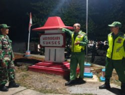 Patroli Malam, Anggota Koramil 18/Girimarto Bersama Linmas Jaga Keamanan Wilayah